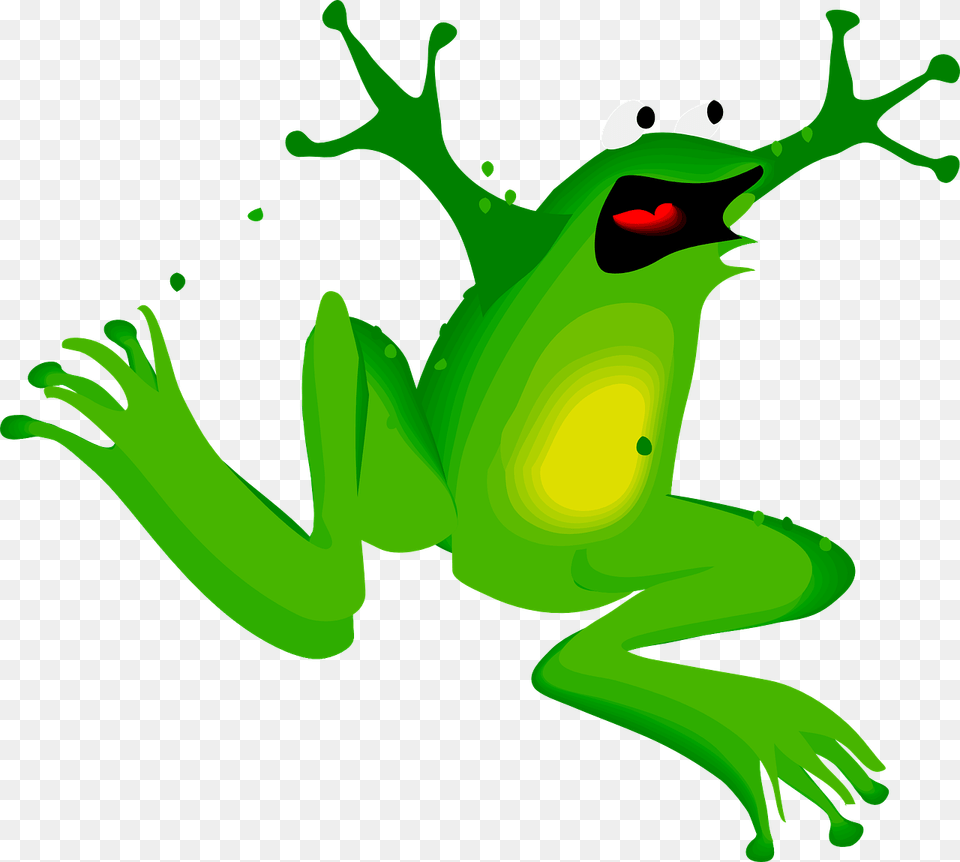 Frog Clipart, Amphibian, Animal, Green, Wildlife Free Transparent Png