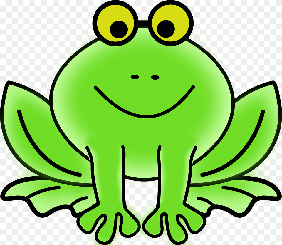 Frog Clipart, Green, Animal, Wildlife, Amphibian Free Png Download