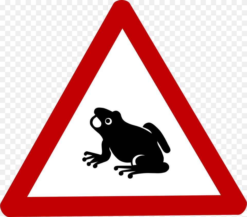 Frog Clipart, Sign, Symbol, Road Sign Free Png Download