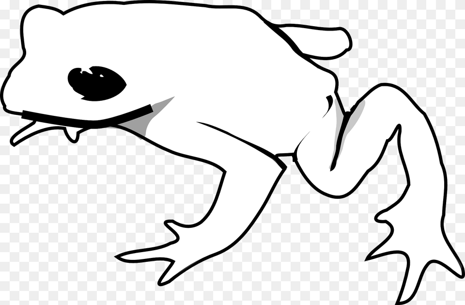 Frog Clipart, Amphibian, Animal, Wildlife, Stencil Free Png Download