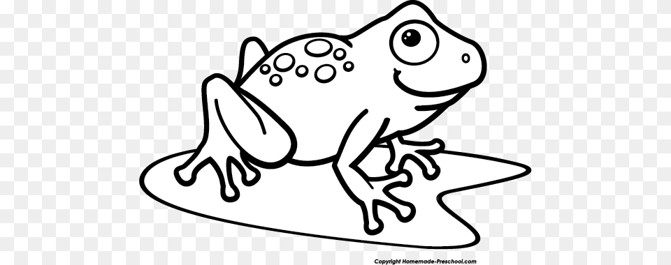 Frog Clipart Frog On A Lily Pad In A Pond Amphibian, Animal, Wildlife, Kangaroo Png Image
