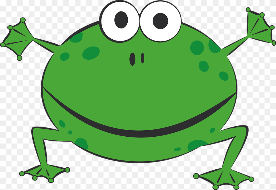 Frog Clipart Toad, Green, Amphibian, Animal, Wildlife Free Png Download