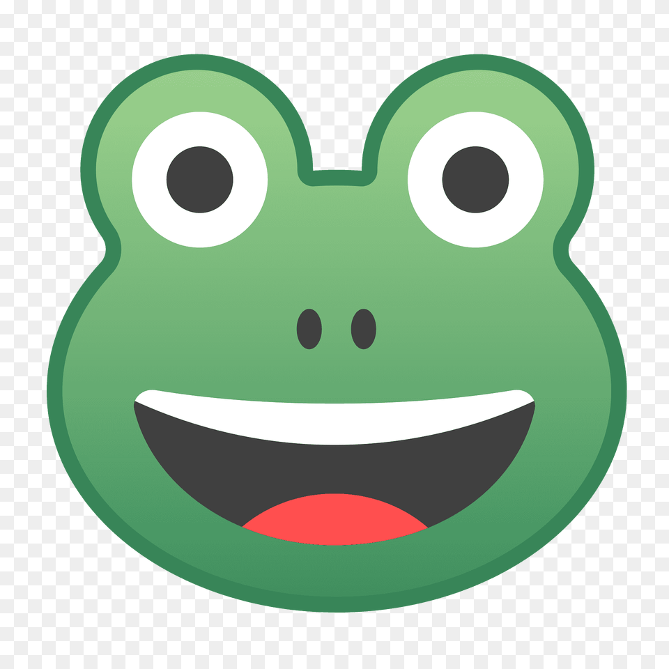 Frog Emoji Clipart, Green, Amphibian, Animal, Wildlife Png Image