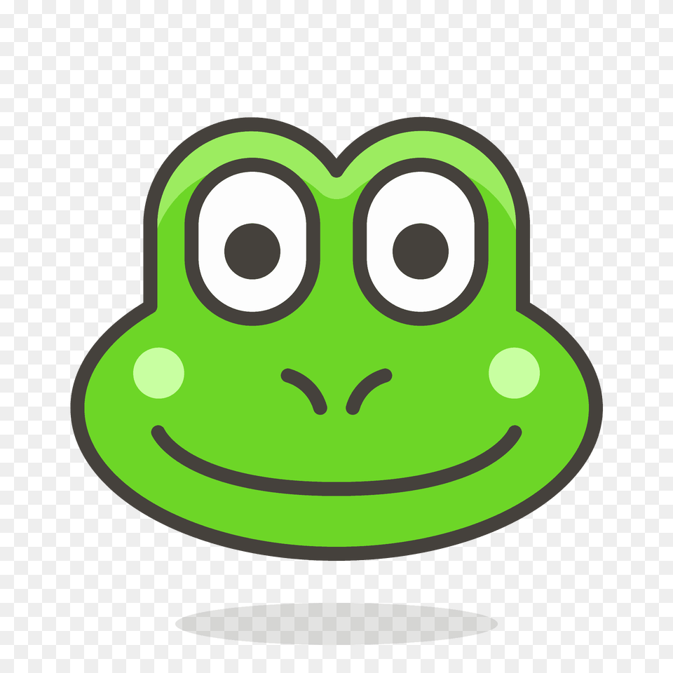 Frog Emoji Clipart, Amphibian, Animal, Green, Wildlife Png Image