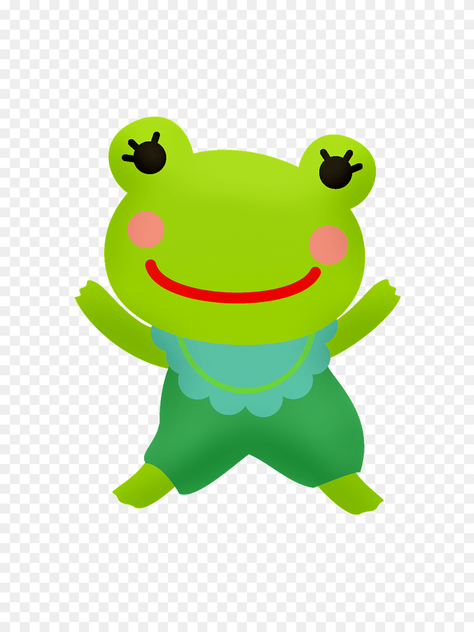 Frog In Jumpsuit Clipart, Amphibian, Animal, Wildlife Free Png