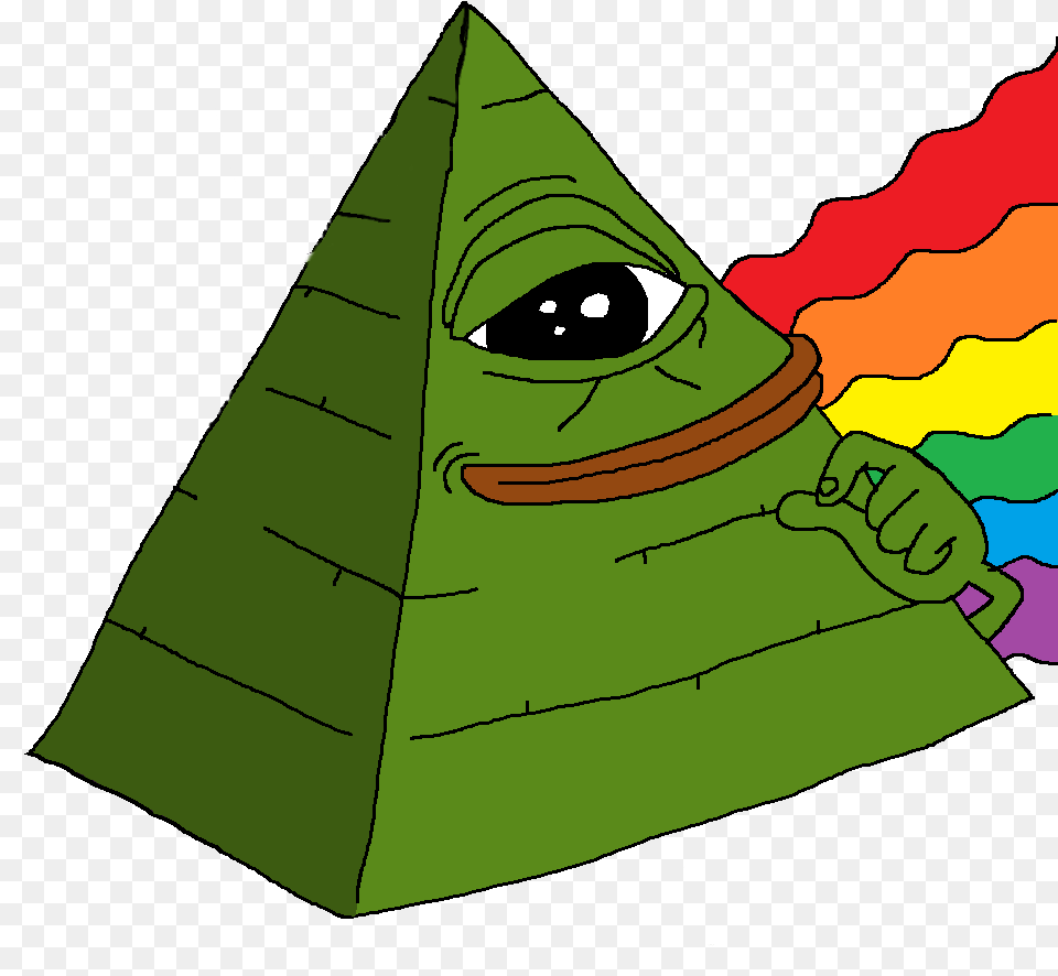 Frog Kermit Keithape Illuminati Newworldorder Conspirac, Person, Triangle Free Png