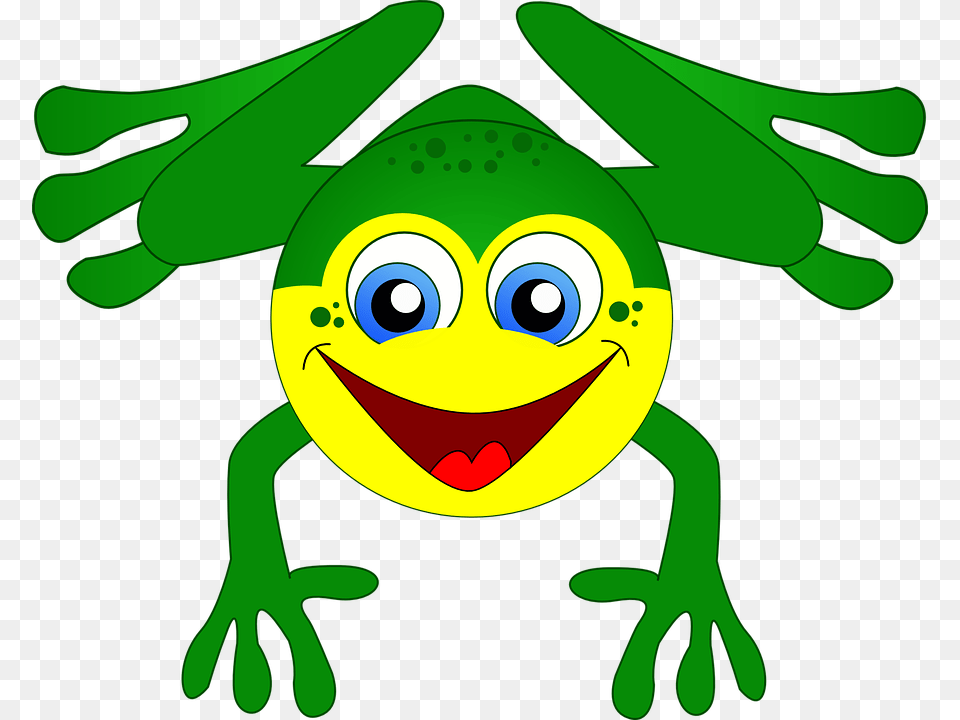 Frog On Lily Pad Clipart, Amphibian, Animal, Wildlife, Green Free Transparent Png