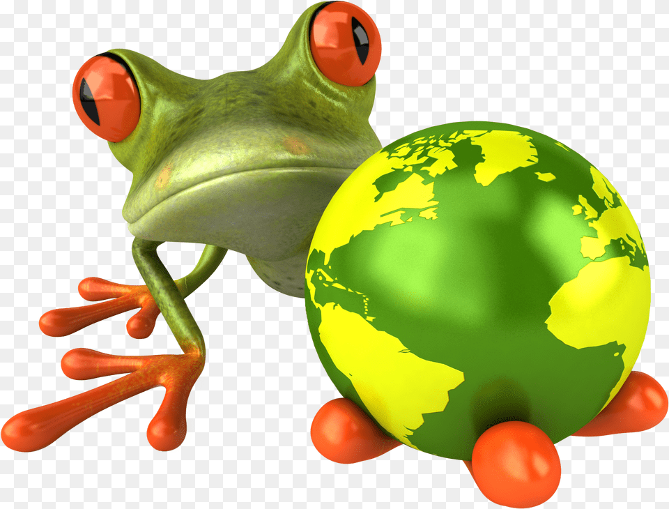 Frog Orange Green Frog Free Transparent Png
