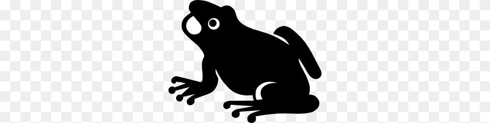 Frog Silhouette Clip Art Vector, Nature, Night, Outdoors Free Png Download