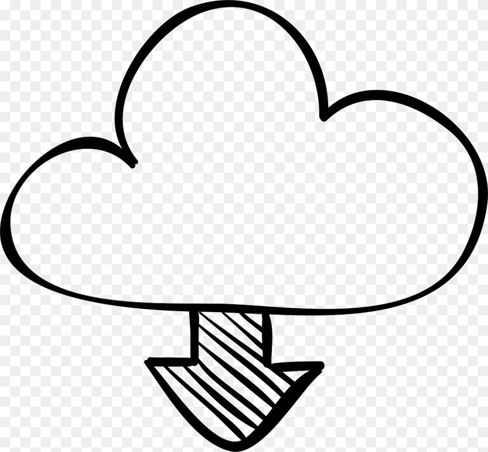 From Cloud Sketch Icon, Clothing, Hat, Stencil, Cowboy Hat Free Png Download