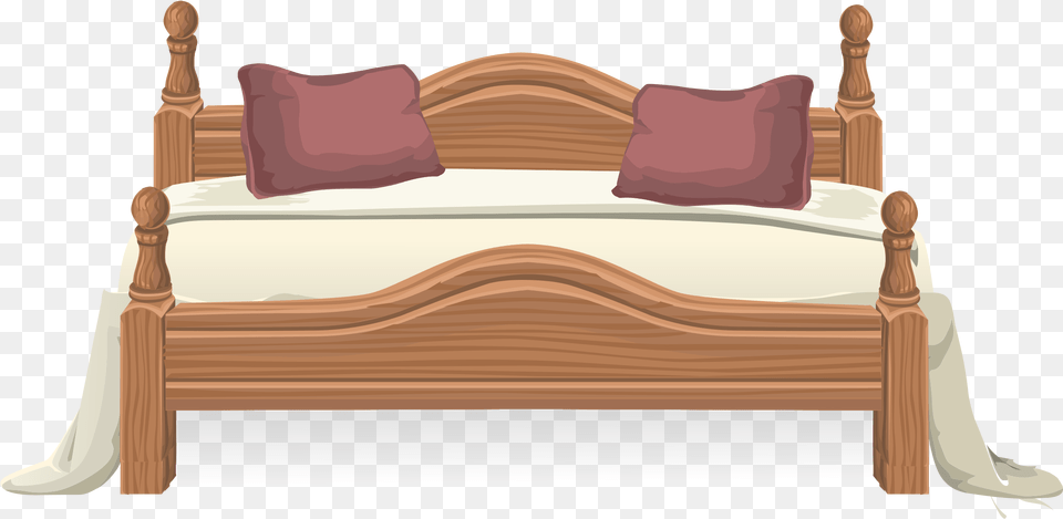 From Glitch Big Image Bed Wood Clipart, Crib, Furniture, Infant Bed, Cushion Png