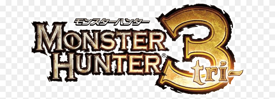 From Our Glorious Nippon Overlords At Capcom Comes Monster Hunter 3 Ultimate Logo Transparent, Text, Symbol, Number Free Png