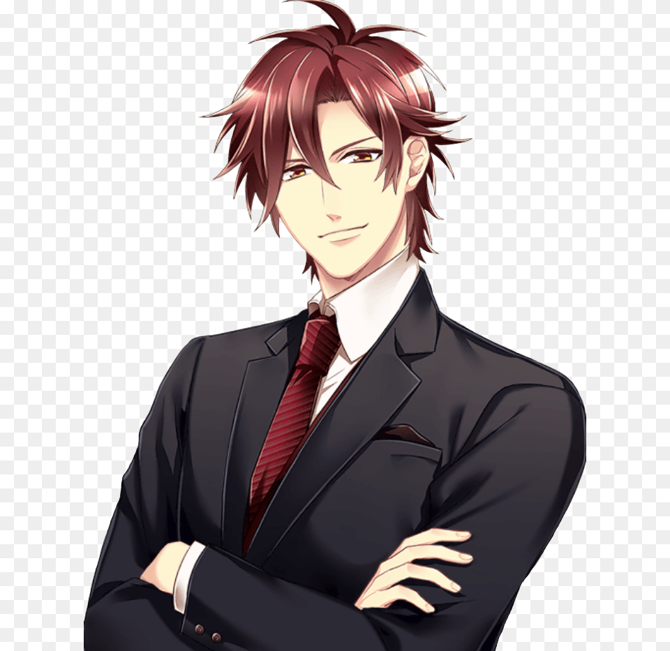 From Quotseven Hotties All My Husbands Mes 7 Maris Et Moi Ayato, Formal Wear, Man, Comics, Person Free Png