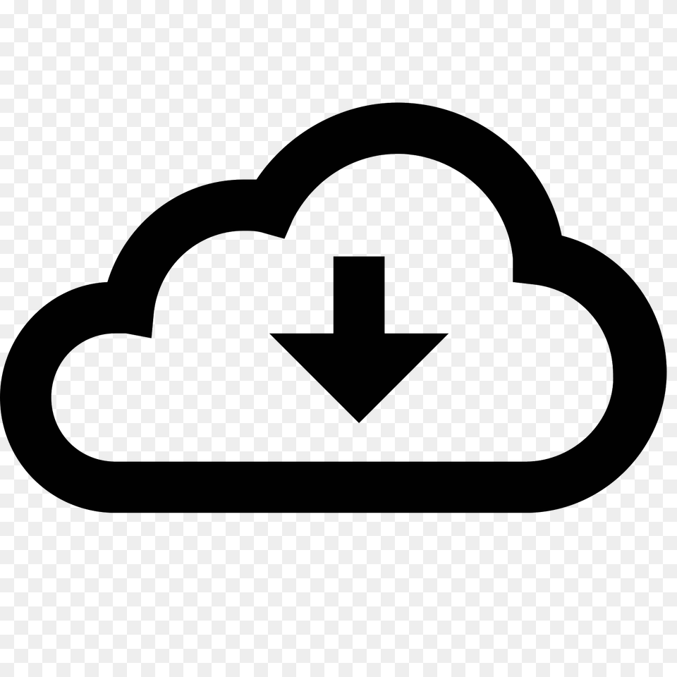 From The Cloud Icon, Gray Free Png