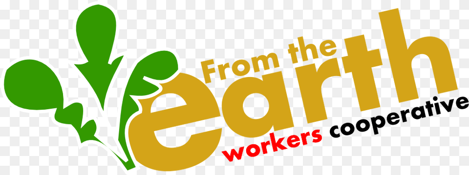 From The Earth Workers Cooperative Plain Text Colour Logo, Herbal, Herbs, Plant, Green Png Image