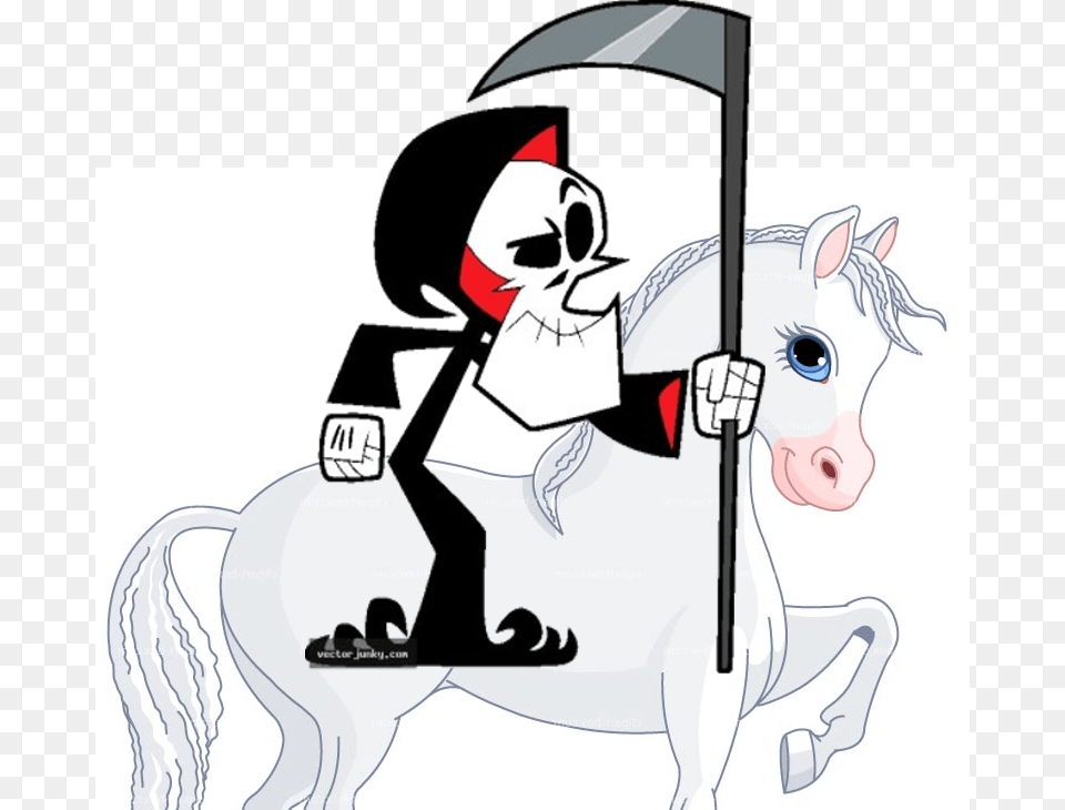 From The Grim Adventures Of Billy Amp Mandy With A Thing The Grim Reaper Carries, Book, Comics, Publication, Baby Free Png