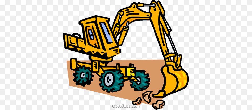 Front End Loader Heavy Equipment Royalty Vector Clip Art, Machine, Bulldozer, Wheel, Construction Free Transparent Png