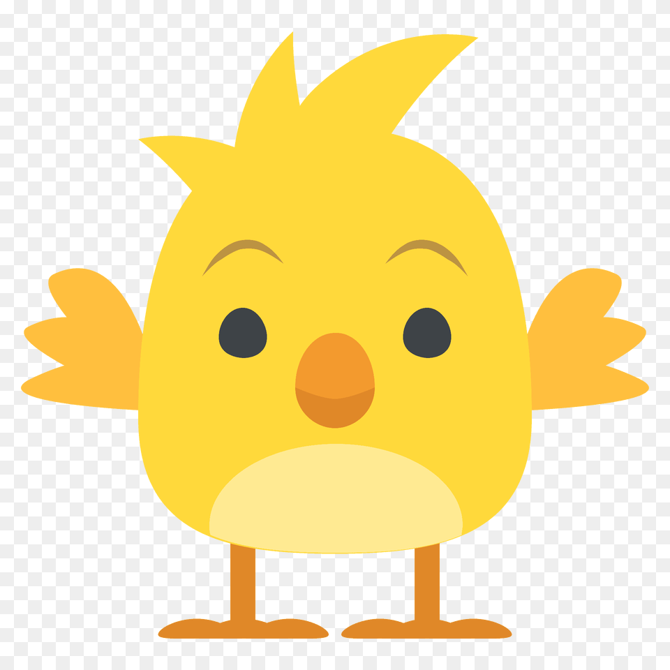 Front Facing Baby Chick Emoji Clipart, Animal Free Png