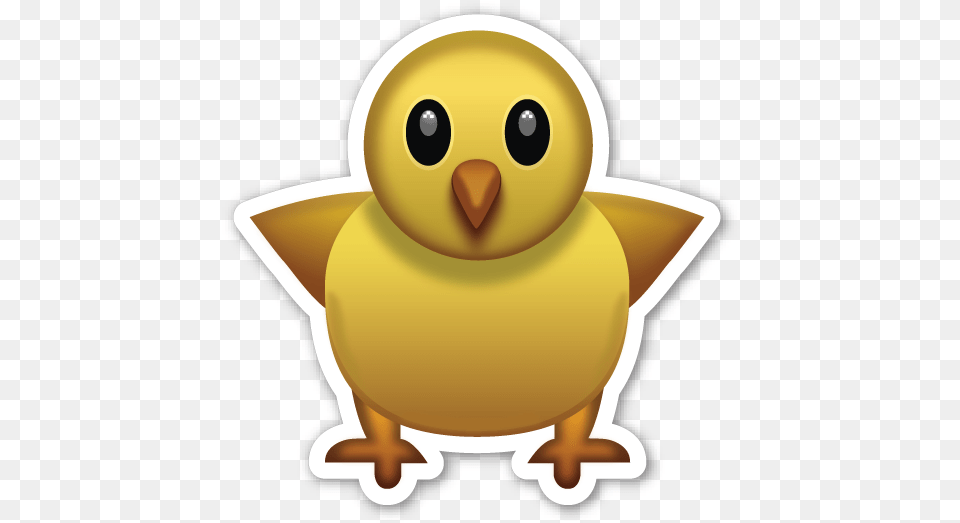Front Facing Baby Chick Front Facing Baby Chick Emoji T Shirt, Animal, Bird Free Png Download