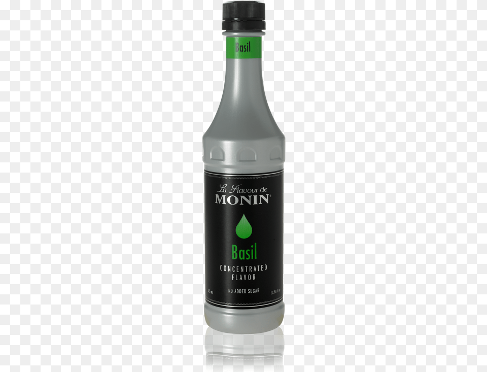 Front Label Monin Concentrated Flavor Basil 375 Ml, Bottle, Aftershave, Shaker Free Transparent Png