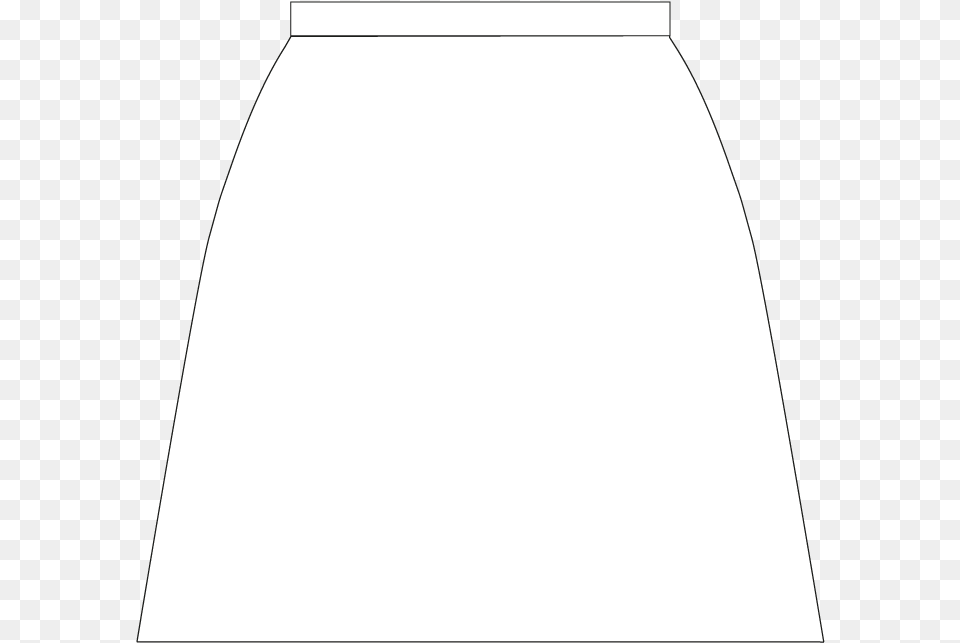 Front Line Drawing Of A Straight Line Skirt Tennis Skirt, Clothing Free Transparent Png