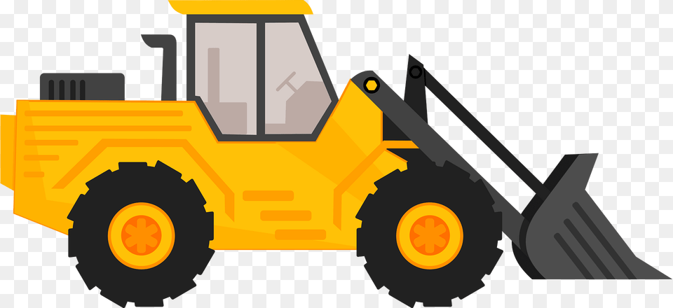 Front Loader Clipart, Machine, Bulldozer Png Image