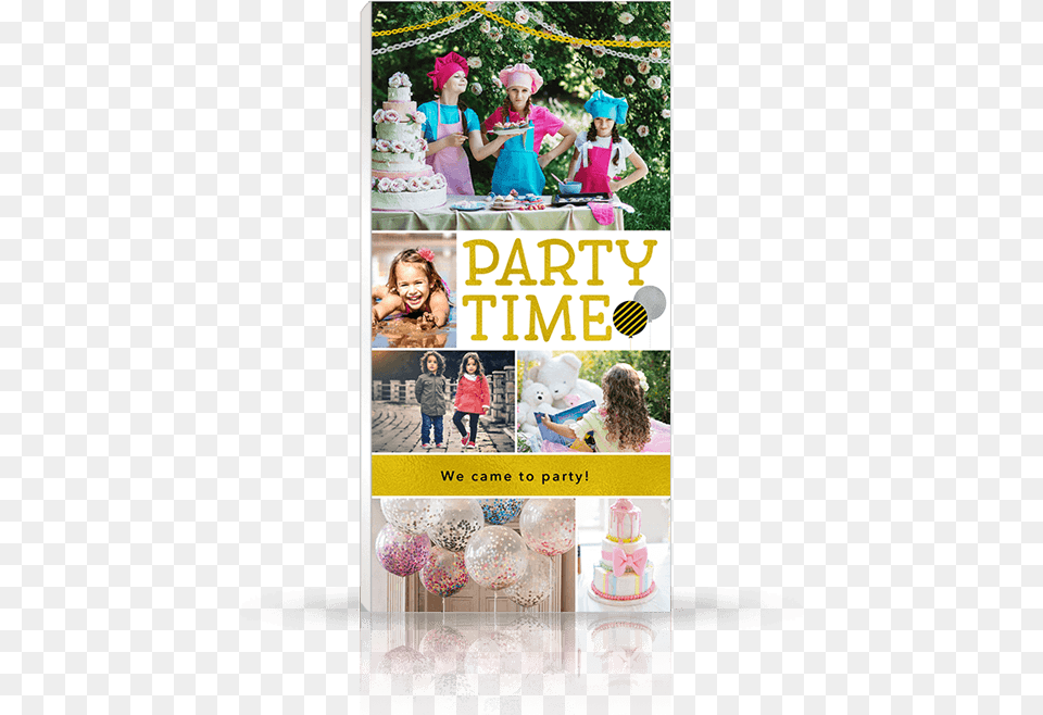 Front Photo Book Cover Designed For Birthday Party Mirrorin Personalised Godparent Photo Frame, Person, People, Child, Girl Png