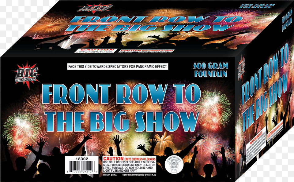 Front Row To The Big Showtitle Front Row To The Fireworks, Advertisement, Poster, Adult, Male Free Png