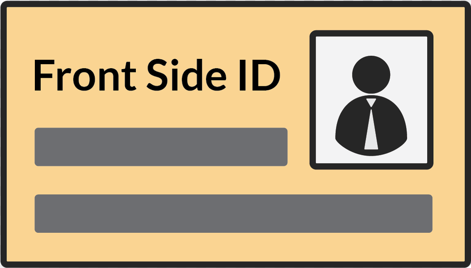Front Side Of National Id Driver39s License Or Personal Traffic Sign, Text, Light Png