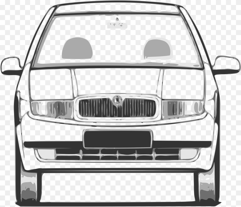 Front View Clip Arts Car Vector Front, Bumper, Sedan, Transportation, Vehicle Free Transparent Png