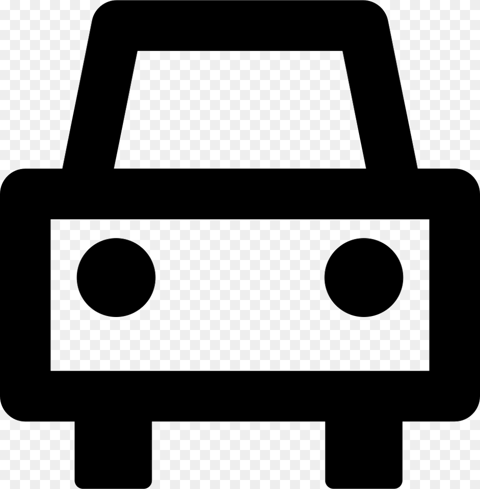 Front View Of A Car Cartoon Front View Of A Car, First Aid Free Png Download
