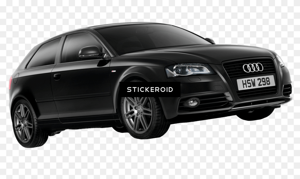 Front View Of Car Clipart Audi A3 Black Edition, Alloy Wheel, Vehicle, Transportation, Tire Png