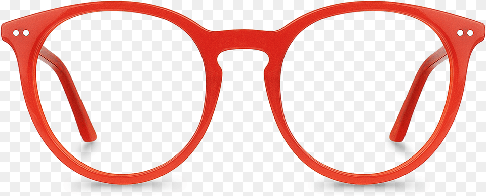 Front View Of Darselect Oval Glasses Made From Red Glasses Front View, Accessories, Sunglasses Png Image