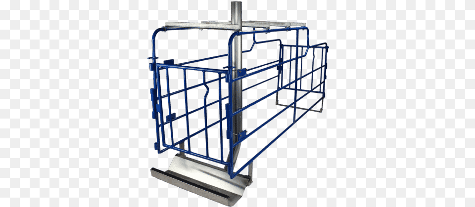 Front View Of Farmweld Gestation Stall Gestation Crate, Fence, Handrail, Bulldozer, Machine Free Png