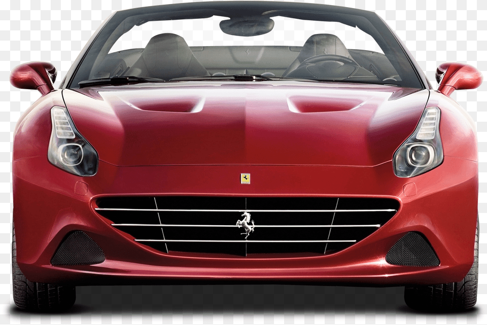 Front View Of Ferrari California T Car Ferrari California Front, Transportation, Vehicle, Person, Sports Car Png Image