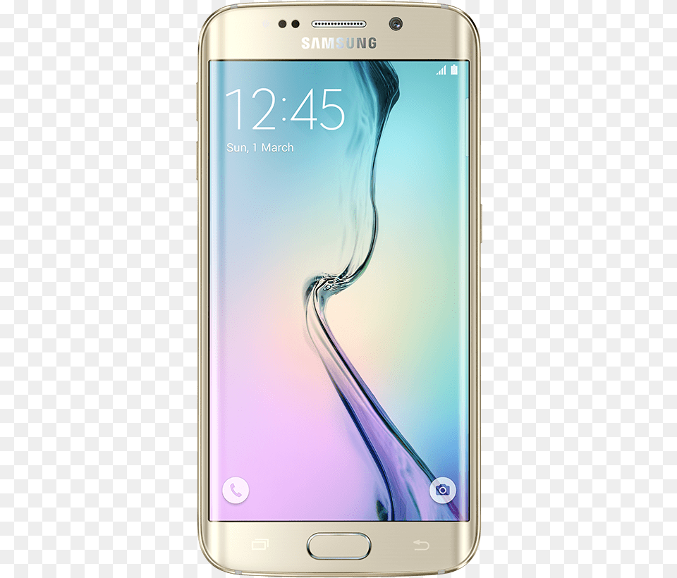 Front View Of Galaxy S6 Edge Samsung Galaxy S6 Edge, Electronics, Mobile Phone, Phone Png Image