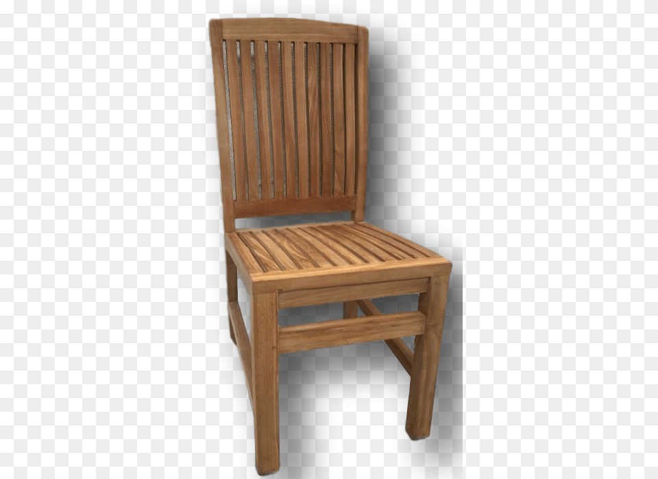 Front View Of Garden Chair Chair, Furniture, Wood Free Png Download