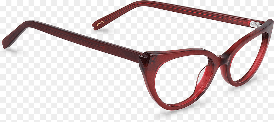 Front View Of Misty Red Butterfly Glasses Made From Wood, Accessories, Sunglasses Png Image