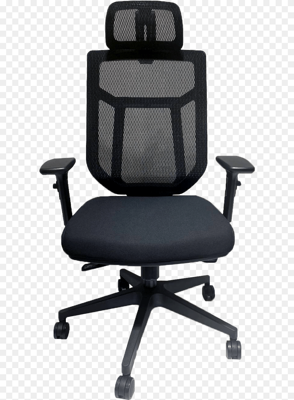Front View Of Office Chair, Cushion, Furniture, Home Decor, Headrest Png Image