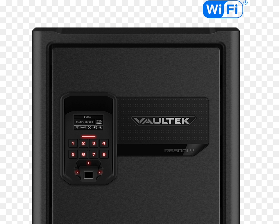 Front View Of The Vaultek Rifle Safe Showing The Biometric Wi Fi, Computer Hardware, Electronics, Hardware, Monitor Free Transparent Png