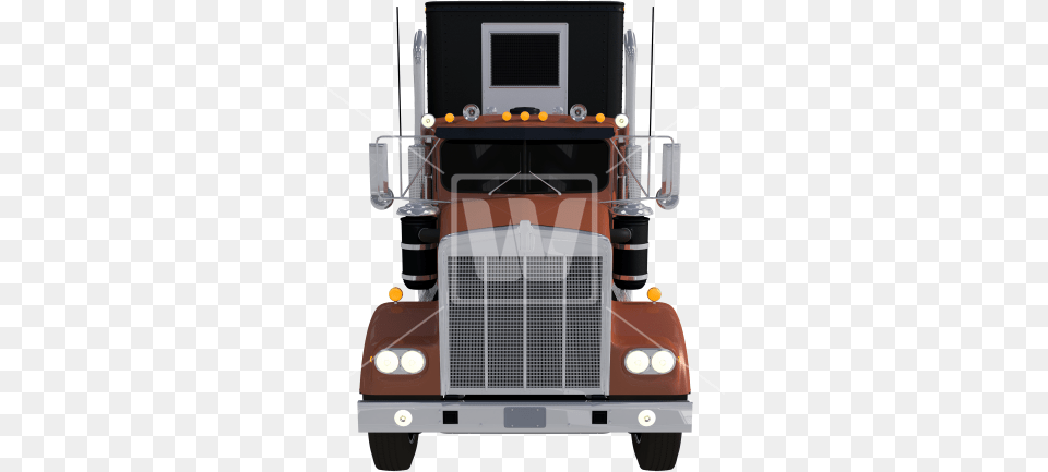 Front View Semi Truck Welcomia Imagery Stock, Trailer Truck, Transportation, Vehicle, Bumper Png Image