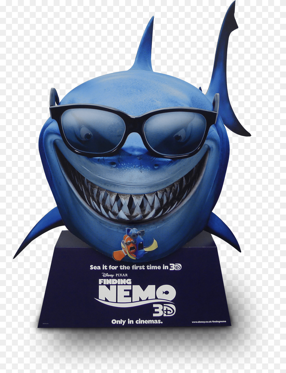 Front View The Body Of The Great White Shark Is Finding Nemo Poster 2003, Accessories, Sunglasses, Advertisement, Adult Free Png