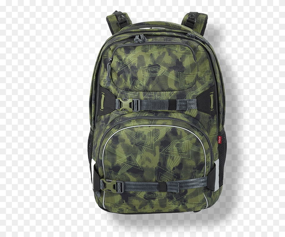 Frontansicht 4you Schulrucksack Pekka Camouflage Laptop Bag, Backpack Png Image