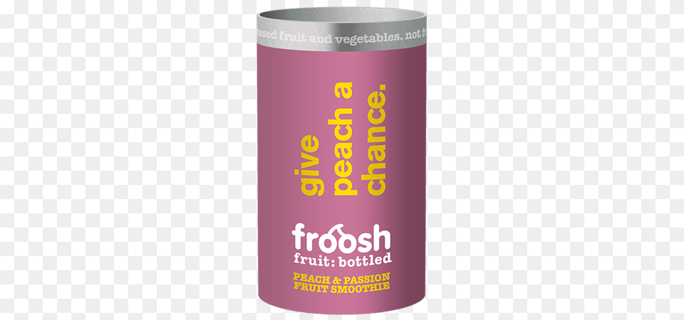 Froosh Peach Passion Fruit Smoothie, Cylinder, Bottle, Can, Tin Png