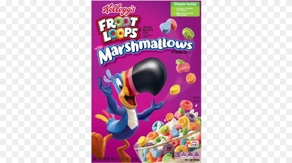 Froot Loops Marshmallows 10oz Froot Loops Marshmallow Cereal, Food, Sweets Free Png