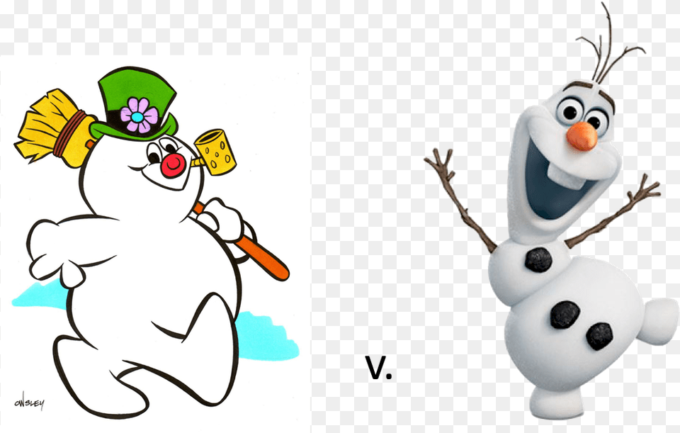 Frost V Olaf Pic Frosty The Snowman Cartoon Character, Nature, Outdoors, Winter, Snow Free Png Download