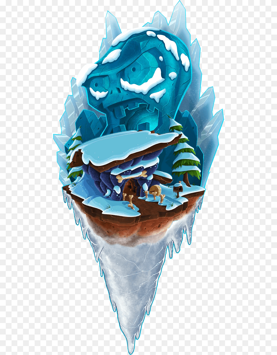 Frostbite Caves World Map Icon Plants Vs Zombies 2 Frostbite Caves World, Nature, Ice, Outdoors, Shark Free Png Download