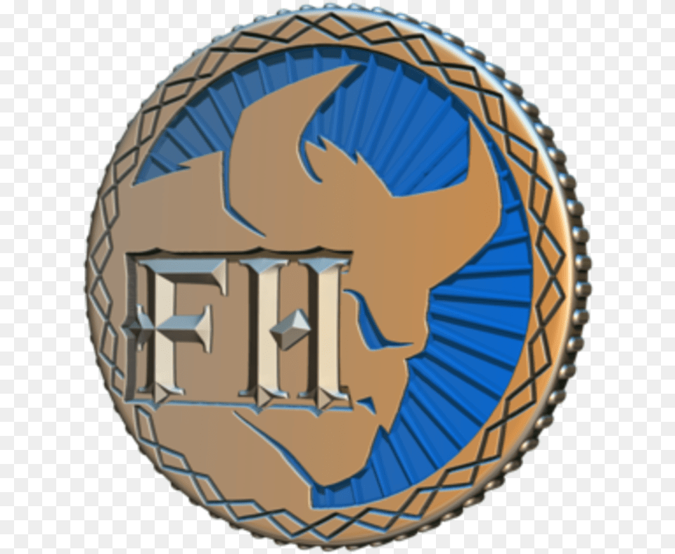 Frosthaven Challenge Coin Badge, Logo, Symbol, Emblem, Face Png Image
