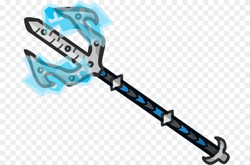 Frosting Trident Saw Chain, Sword, Weapon, Bulldozer, Machine Png