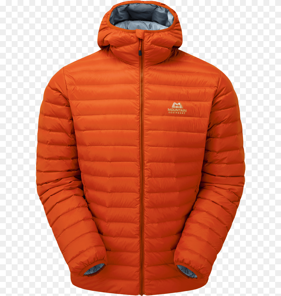Frostline Jacket Oransje Dunjakke Herre, Clothing, Coat, Hood Free Png Download